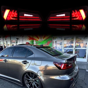 VLAND LED Tail Lights For Lexus IS250 IS350 ISF 2006-2013 RED A Pair Rear Lamps - Picture 1 of 15