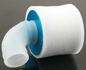 Nitro engine Air filter. 1/8th RC Blue aluminium. - Extra Fine Foam, HPI Kyosho - Picture 1 of 2