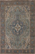 Overdyed Tebriz Traditional 6x10 ft. Vintage Area Rug Handmade Wool Carpet
