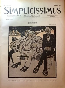 1902 RARE GERMAN SIMPLICISSIMUS MAGAZINE ~ ART NOUVEAU ERA - Picture 1 of 4
