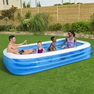 Bestway H2OGO! Inflatable Family Swimming Pool - Blue/White - Used Acceptable - Picture 1 of 3