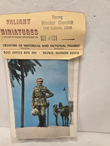 Vintage nuovo in confezione Valiant Metal Miniatures #191 modello Young Winston Churchill - Foto 1 di 2