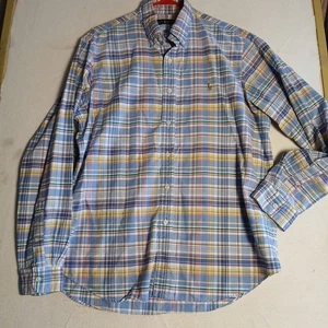 Ralph Lauren Hemd Herren XL kariert bunt Knopfleiste Langarm Logo gebraucht, in einwandfreiem Zustand - Bild 1 von 6