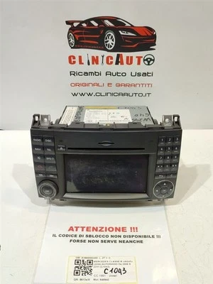 AUTORADIO PER MERCEDES Classe B W245 1° Serie A1699002400 640940 (05>11) - Immagine 1 di 4