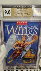 Legendary Wings Nintendo NES CGC 9.0 CIB Complete In Box DFW Pedigree Not WATA