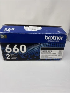 Brother Genuine High-Yield Black Toner Cartridge Twin Pack TN660 2PK (TN6602PK) - Picture 1 of 7