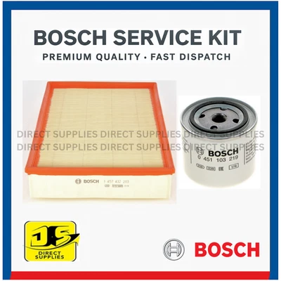 BOSCH OIL AND AIR FILTER SERVICE KIT FOR Volvo 940 Petrol Mk II 944 2.3 Turbo - Image 1 of 3