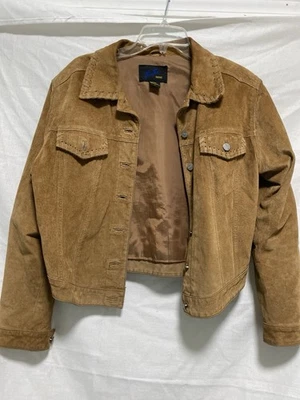 VINTAGE JouJou  Women Large Brown Suede Leather  Western Jacket - Image 1 of 4