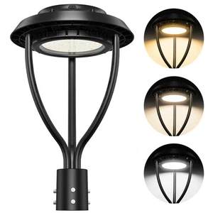 60W LED Post Top Light with Photocell, Adjustable 3000K~5000K Outdoor Pole Light - Picture 1 of 8
