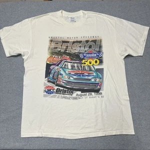 Camicia Nascar Chase vintage 1999 uomo XL Bristol Motor Speedway 500 bianca - Foto 1 di 10