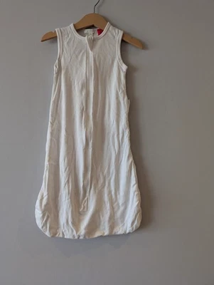 Purebaby baby size 0-6 months white light sleeping bag VGUC - image 1 of 3