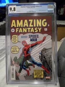 Amazing Fantasy: Facsimile Edition #15 CGC 9.8 White Pages 2019 Jack Kirby cover - Picture 1 of 4