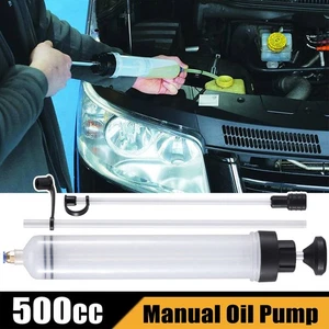 500cc Fluid Extractor Filling Syringe Transfer Liquid Pump Oil Extraction Auto - Picture 1 of 12
