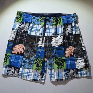 Sonoma Swim Shorts Men's Size XL Cargo Pocket Floral Pattern Hawaiian Y2K - Picture 1 of 6