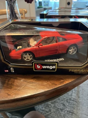 AU226 BURAGO 1/18 1:18 FERRARI 348TB 1989 REF 3039 红色(全新) — 第 1/4 张图片