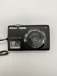 Nikon Coolpix S3000 12MP Digital Camera - Black - Untested - Picture 1 of 3
