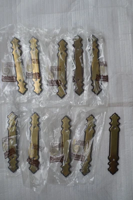 Belwith (Lote de 10) Lancaster Latón Casa señorial P275-LP Gabinete Tirador Placas traseras Foto 1 de 4