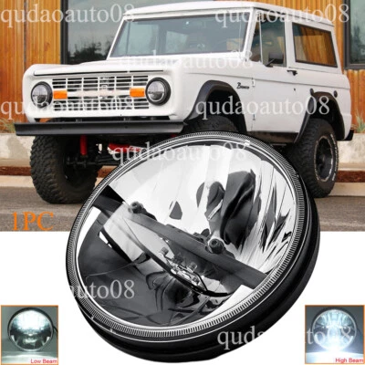 DOT 7" Round LED Headlight Fit Ford Bronco 1969, 1970, 1971, 1972, 1973, 1974-78 - Image 1 of 4