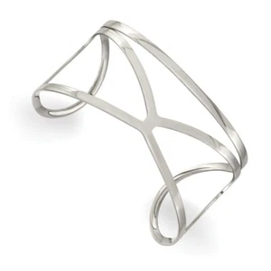 Stainless Steel Polished Cuff Bangle - Picture 1 of 3