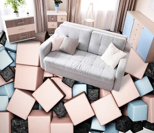 3D Würfel Design B2875 Boden Tapete Wandbilder Bodendruck Aufkleber UK Vera 2023 - Bild 1 von 5