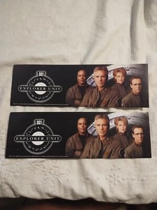 STARGATE SG1 EXPLORER UNIT FIELD PACK FasGate Stickers (2) Only - Picture 1 of 7