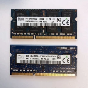 SK HYNIX 12Gb (8Gb & 4Gb Laptop/PC RAM Memory HMT41GS6AFR8A HMT451S6AFR8A 12800S - Picture 1 of 2