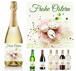 Flaschenetikett f. Sektflaschen / Bierflaschen Weinflaschen -    OSTERN    - D6 - Bild 1 von 1