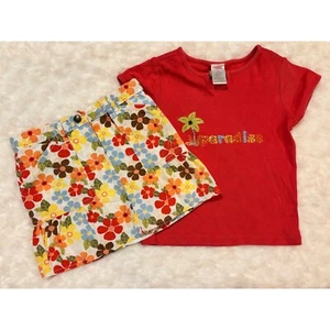 Gymboree Island Getaway Paradise Top & Floral Skort LOT 4 VGUC - Picture 1 of 9