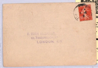 GB PIONEER AVIATION Mulready Design VALLANCEY 1918 Post Card FRANCE AIR MAIL ZE4 - Image 1 of 4