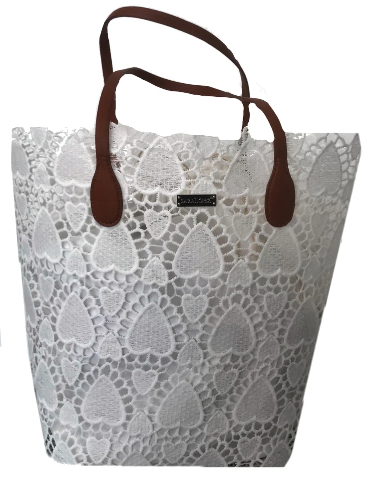 Bolso Mar Borsa Mare Sara Lopez Donna Manici Morbidi Blanco Mujer Blanco Foto 1 de 2