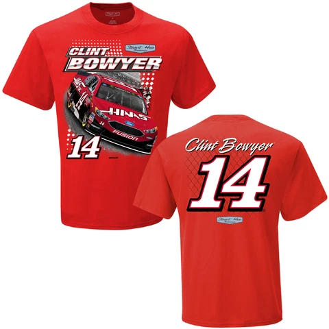 Clint Bowyer Checkered Flag Sports #14 Haas Spoiler Tee FREE SHIP! Cover