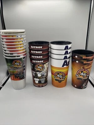 Houston Astros 45th Anniversary Souvenir Collector Cup 32 oz 2010 Lot 20 promo - Image 1 of 4