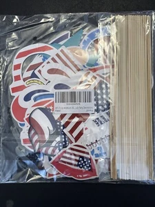 4th of July America Independence Day Photo Booth Props 29 Pcs Party Decorations - Picture 1 of 3