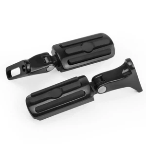 Footpegs w/ Mounts Black Pegs Passenger Rear For Harley CVO Road Glide 2018-2023 - Picture 1 of 10