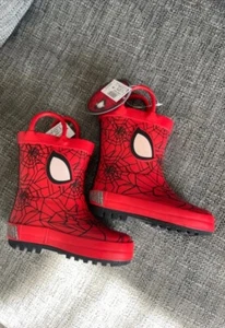 BNWT Boys Red Spider-Man Wellies Infant Size 5 - Picture 1 of 1