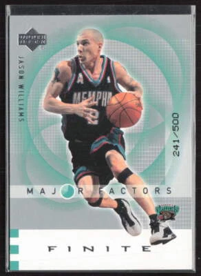 2002-03 Upper Deck Finite #139 Jason Williams Major Factors /500 - Image 1 of 2