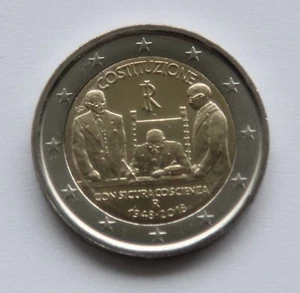  ITALY - 2 € Euro commemorative coin 2018 - Italian Constitution 70 uncirculated - Picture 1 of 1