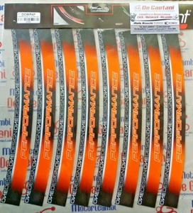 RIMS STICKERS MOTORCYCLE SCOOTER PERFORMANCE DESIGN ORANGE PRINT DCWR4P - Picture 1 of 1