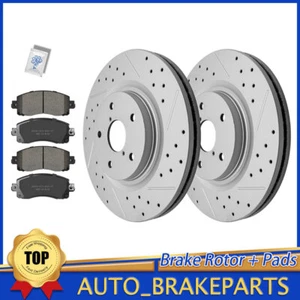 Pastillas de rotores de freno delanteros perforados para Subaru Forester Outback Legacy 2020-2022 - Imagen 1 de 6