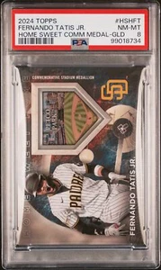 2024 Topps #HSH-FT Fernando Tatis Jr. HSH Stadium Medallions Gold PSA 8 #/75 - Picture 1 of 2