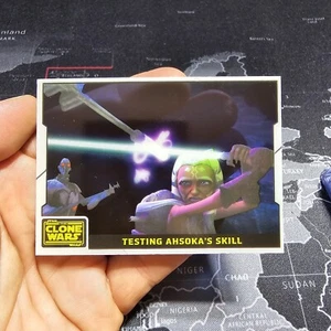 2008 Topps Star Wars Clone Wars Animation Cel #5 Ahsoka Tano Testing Skill RC - Picture 1 of 2