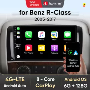 6+128G Android13 Autoradio CarPlay DAB+GPS Navi für BenzR-Klasse W251 2005-17 4G - Bild 1 von 19