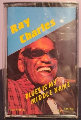 Ray Charles - Blues Is My Middle Name [Golden Circle] 1985 Cassette Sealed Rare - Image 1 of 3