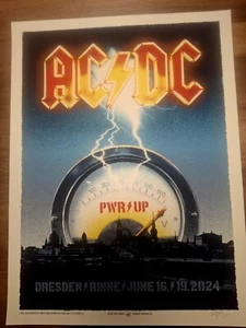 ACDC Tour Poster PWR UP tour DRESDEN 2024 - Picture 1 of 1