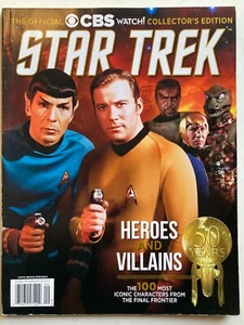 HEROES & VILLAINS 2015 CBS WATCH! Magazine WILLIAM SHATNER / LEONARD NIMOY - Picture 1 of 1