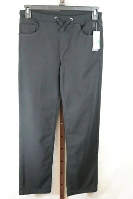 Calça Polo Assn Feminina Preta com Cordão Cintura Flexível Reta EUA Tamanho L/14-16 NOVA - Imagem 1 de 3