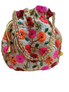 Indian Traditional Rajasthani Potli Bag Handbag For Women M801 - Picture 1 of 6