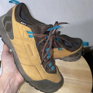 Black Diamond Mission Leather Shoes Mens 9-9.5 Waterproof Approach Climbing Hike - Picture 1 of 12