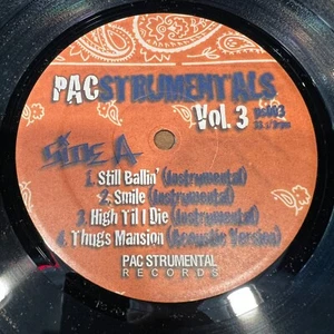 2PAC - PACSTRUMENTALS VOL. 3 - 12” VINYL Rare Makaveli Tupac Shakur - Picture 1 of 4