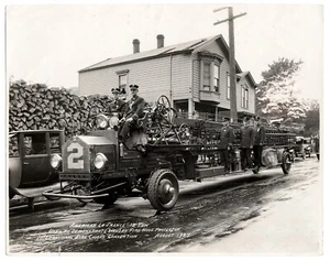 1927 American La France 12 Ton Fire Truck 8X10 Photo Portland OR - Picture 1 of 2